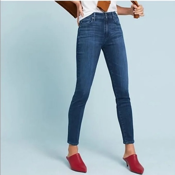 EUC AG for Anthropologie The Stevie High-Rise Skinny
Ankle Jeans, size 26 R - Picture 1 of 9